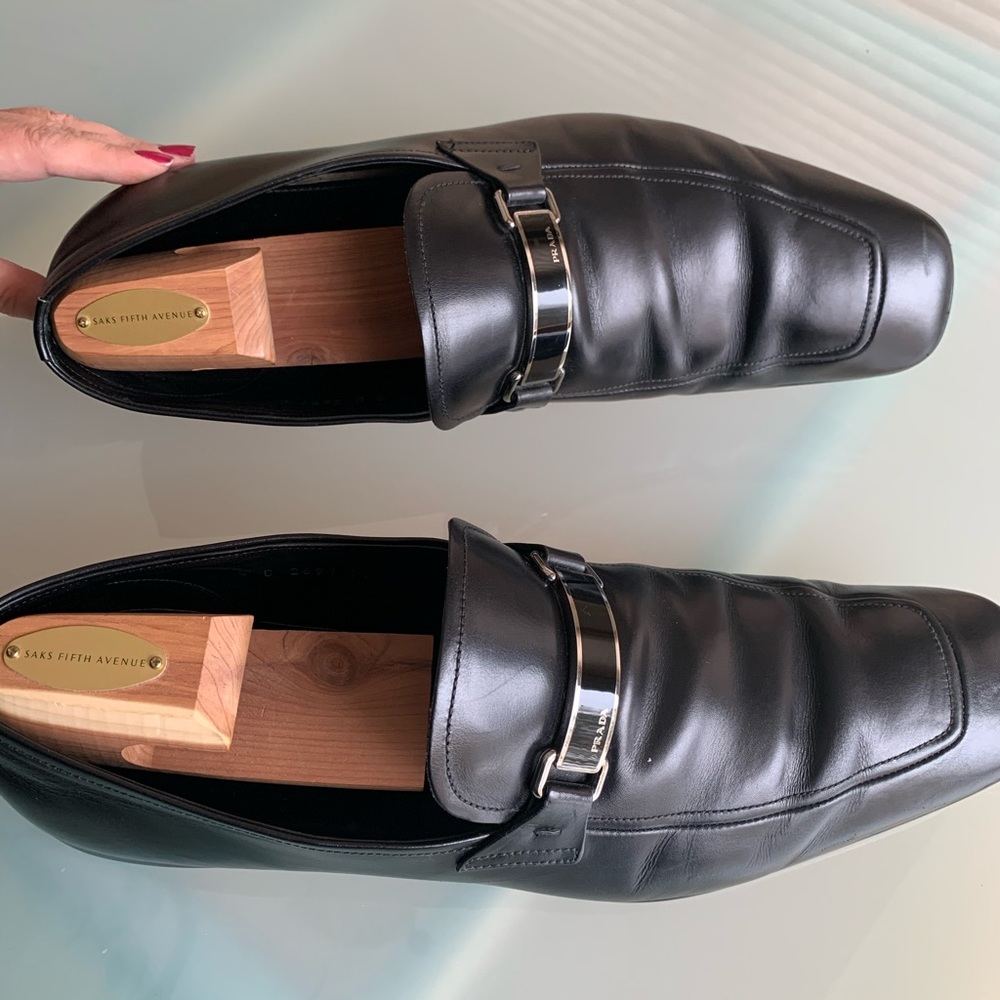 Prada men size 11 dress shoes used